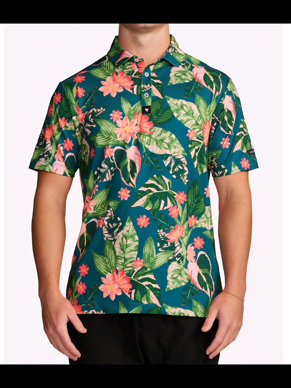 EUC Bad Birdie Sz L Bad Botanist Golf Polo